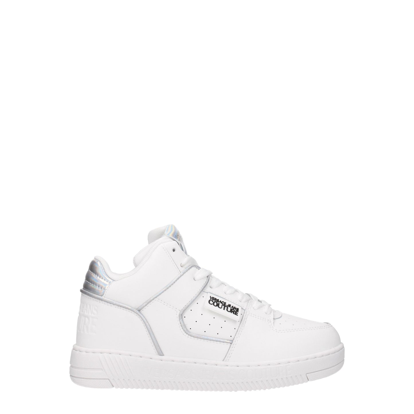 Versace Jeans Women's Sneakers in Leather White/Silver