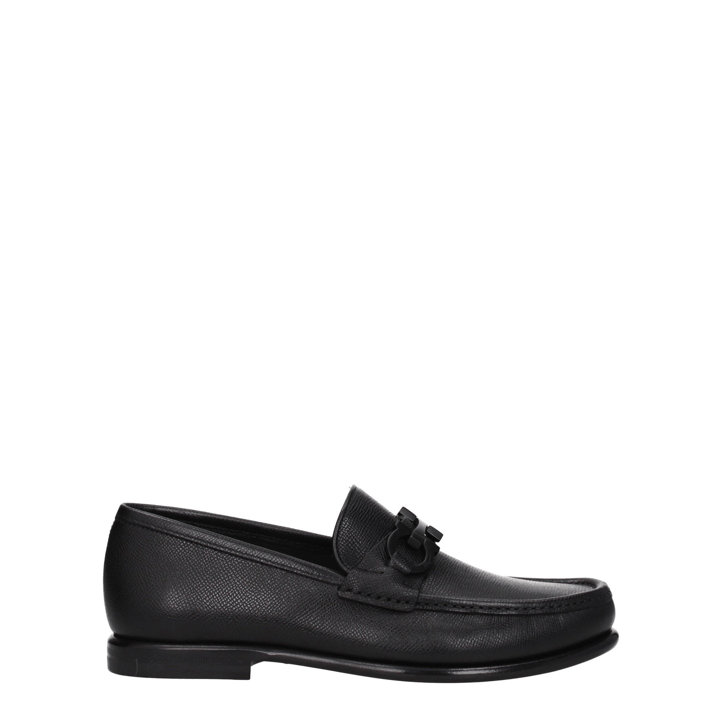 Salvatore Ferragamo Men's Loafers in Leather Black