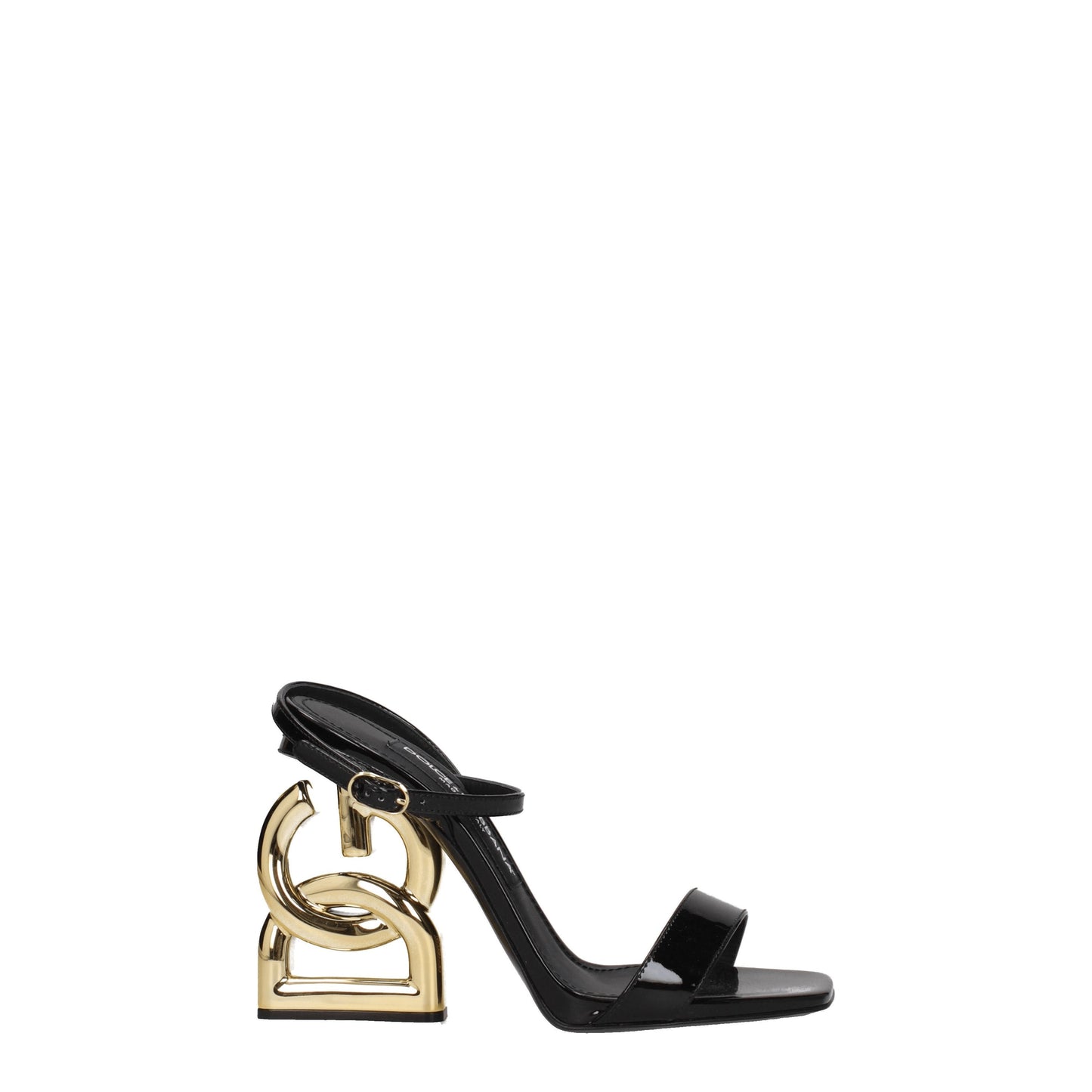 Dolce&Gabbana Women's Sandals in Patent Leather Black