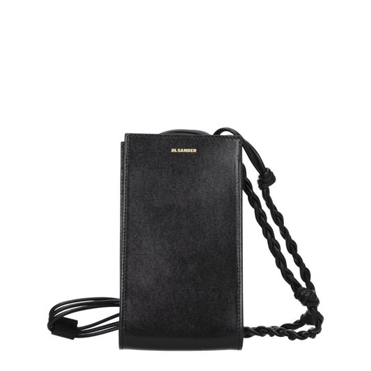 Jil Sander Smartphone holders Women Leather Black