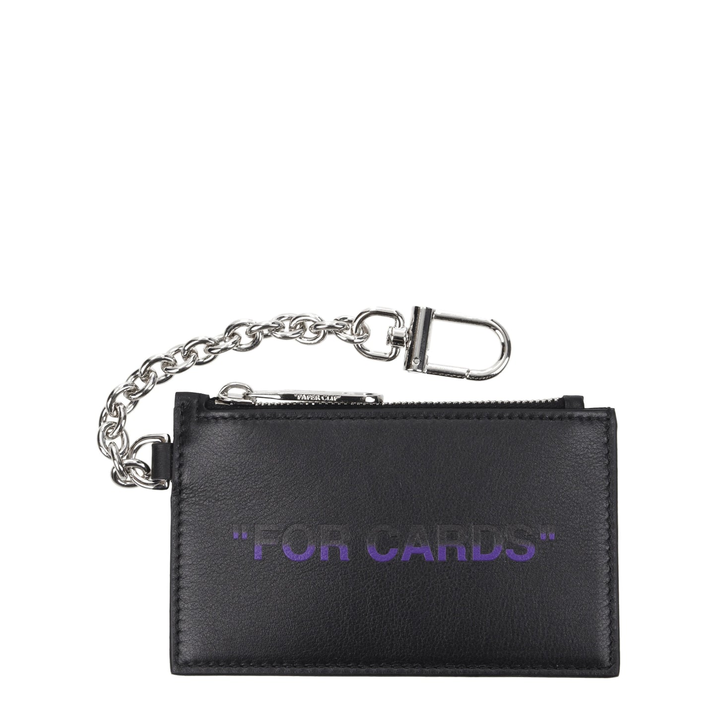 Off-White Coin Purses Men Leather Black/Violet