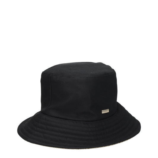 Herno Hats Men Cotton Black