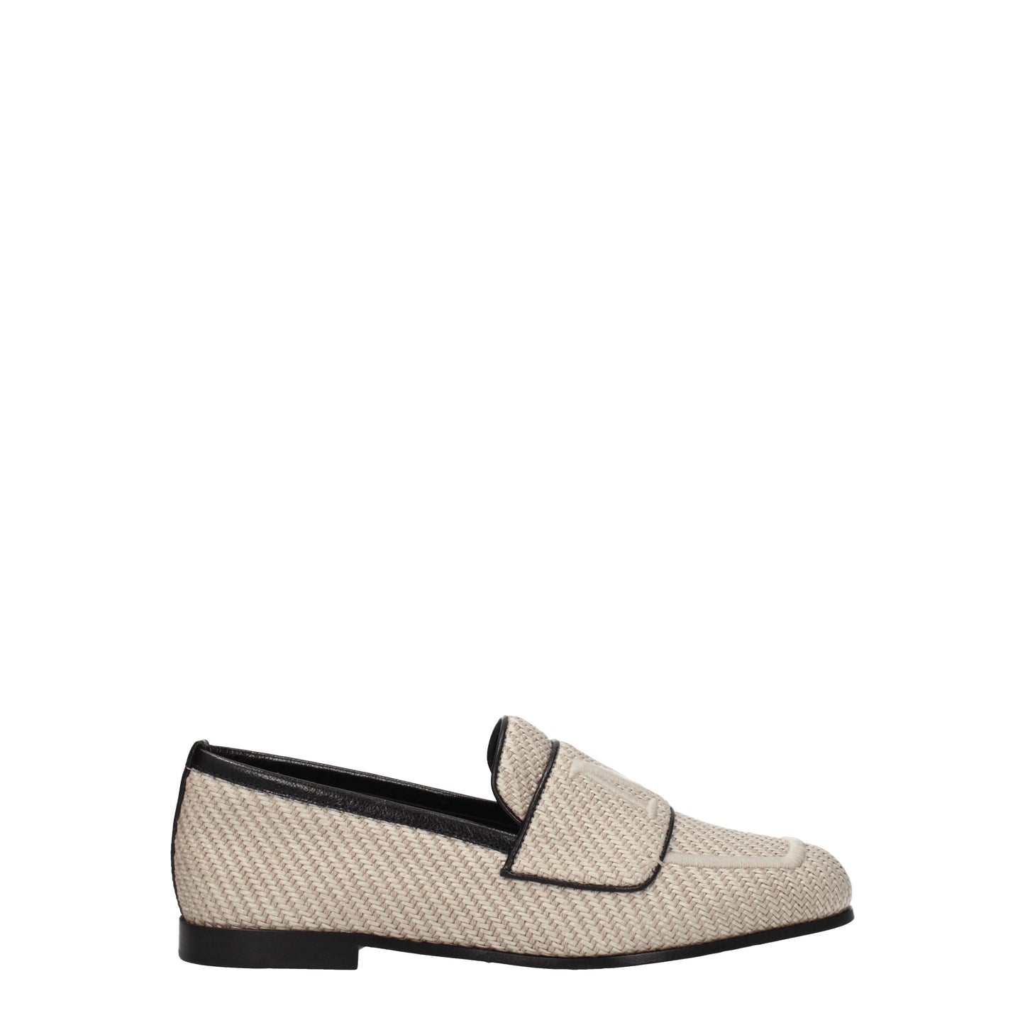 Max Mara Women's Loafers in Fabric  Beige/Hot Desert