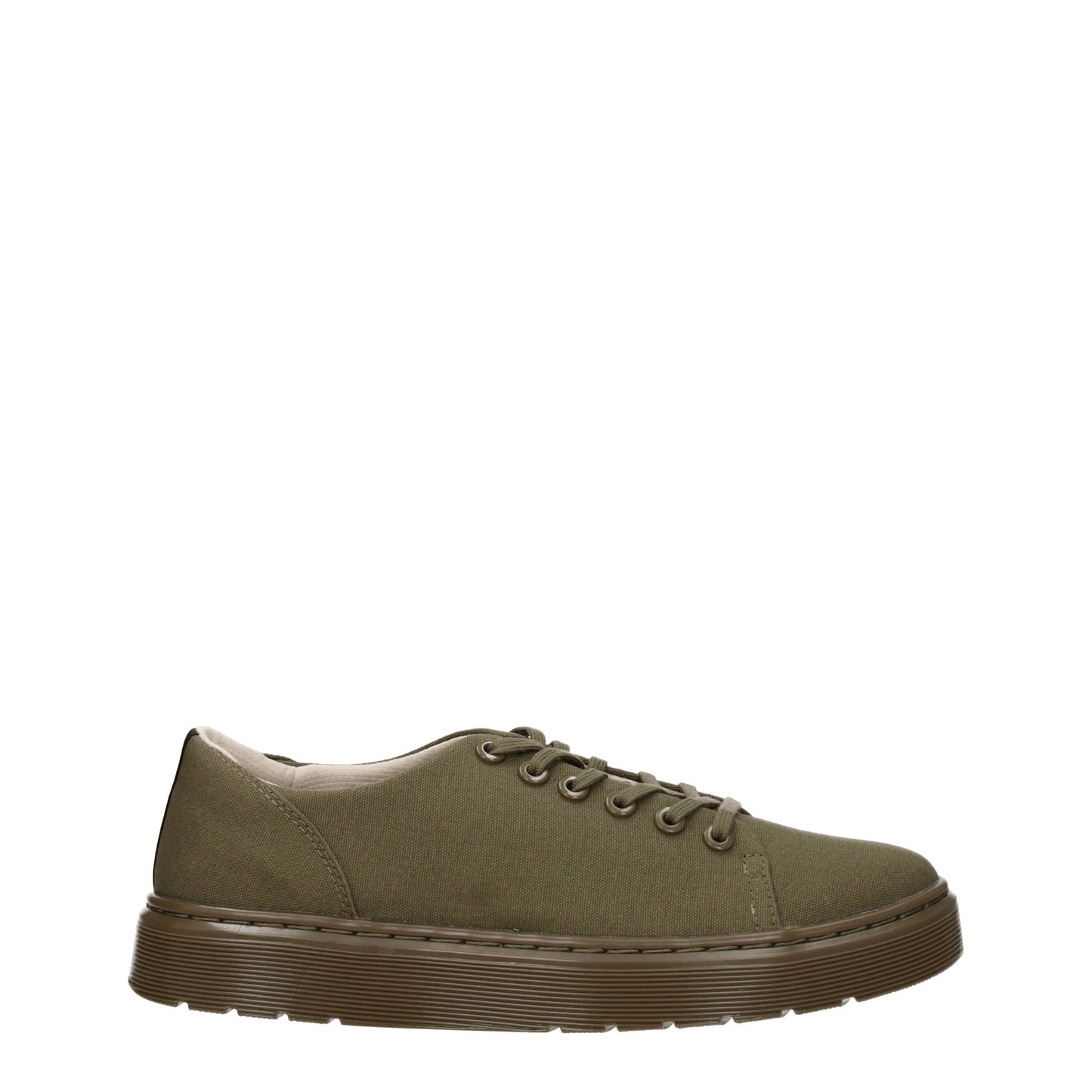 Dr. Martens Men's Sneakers in Fabric  Green/Olive