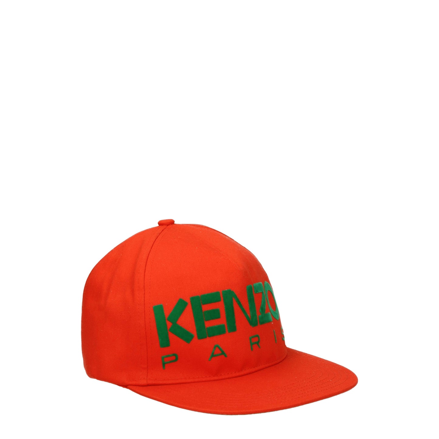 Kenzo Hats Men Cotton Orange/Green