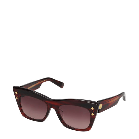 Balmain Sunglasses Women Acetate Red