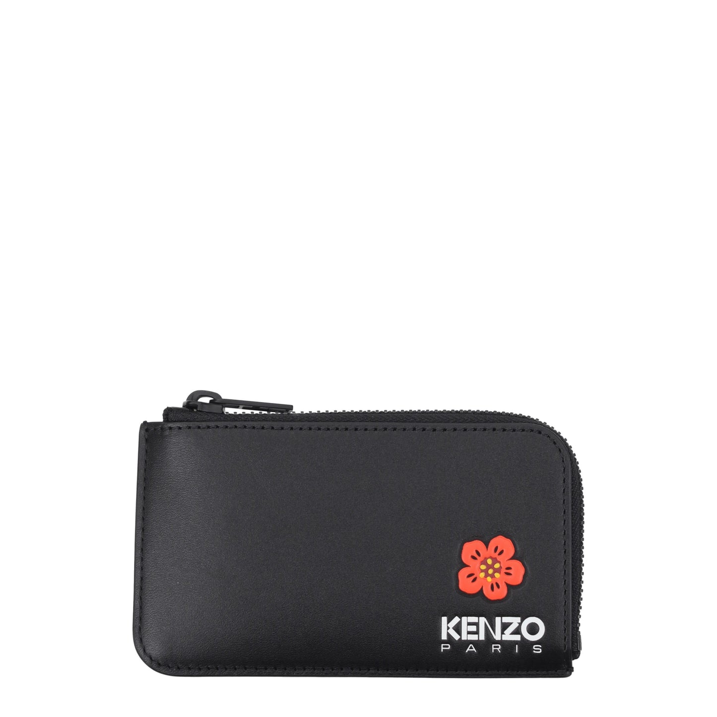 Kenzo Coin Purses Women Leather Black