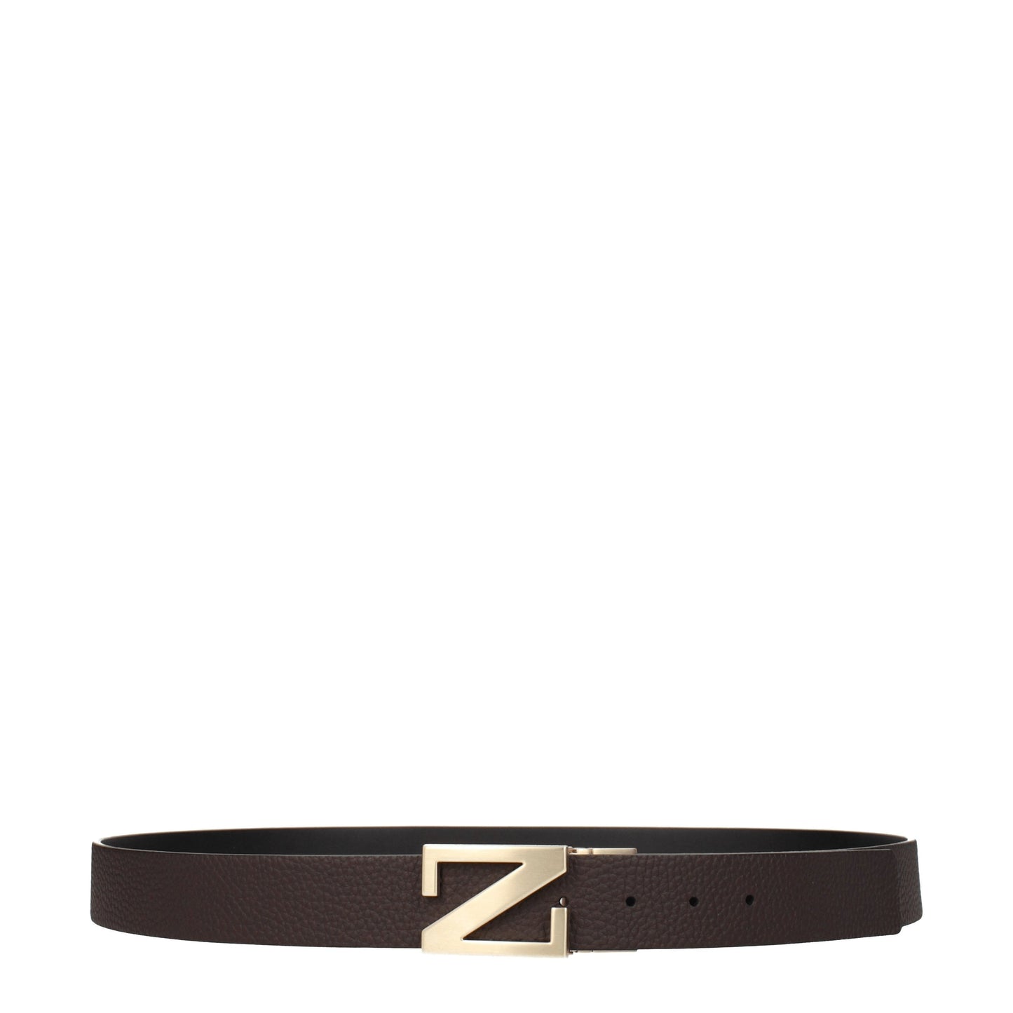 Zegna Belts Men Leather Brown/Black