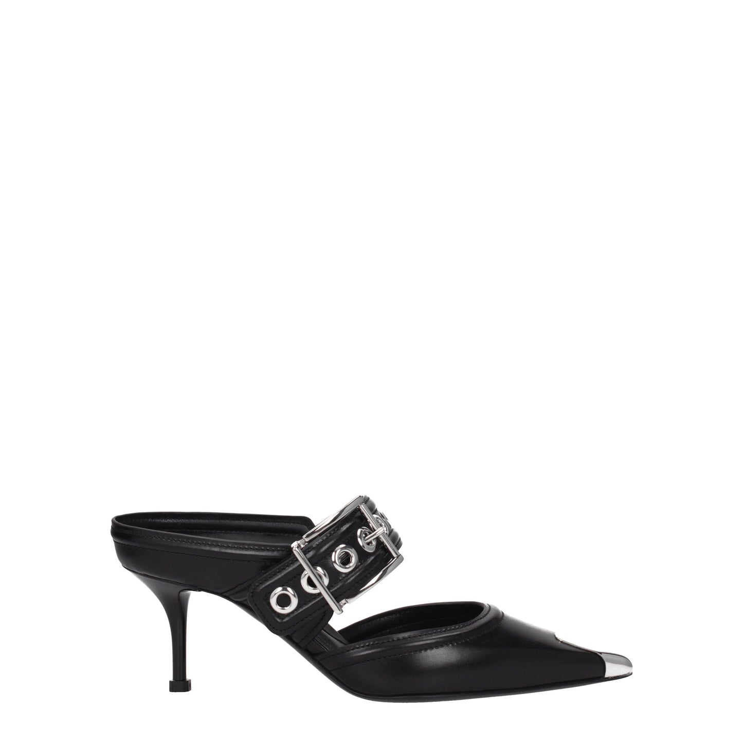 Alexander McQueen Women's Sandals in Leather Black