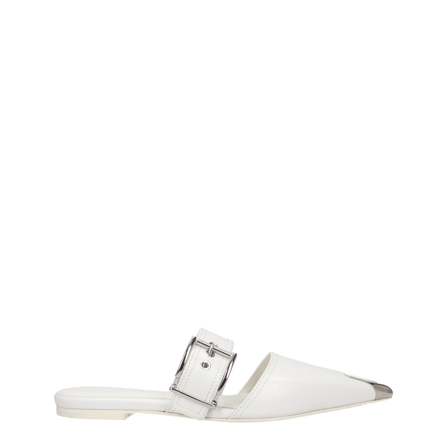 Alexander McQueen Women's Sandals & Slippers in Leather White/Ivory