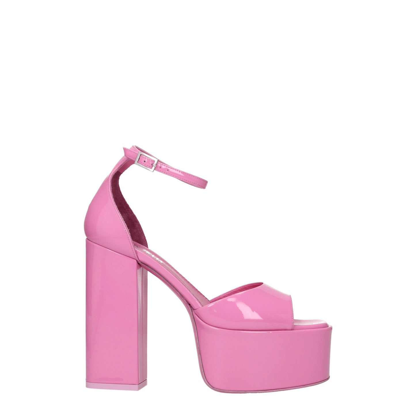 Paris Texas Women's Sandals in Patent Leather Pink/Flamingo