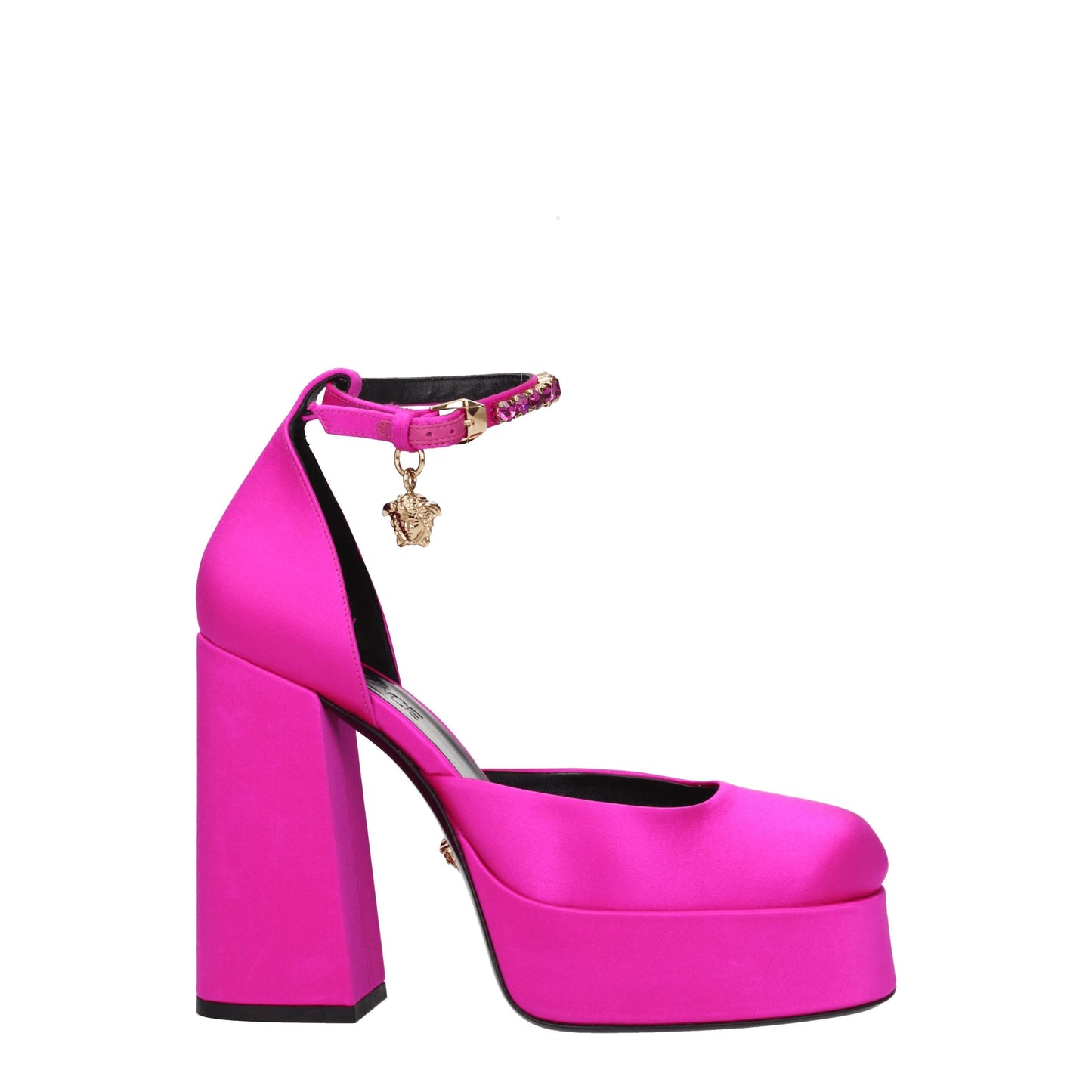 Versace Women's Sandals in Satin Fuchsia