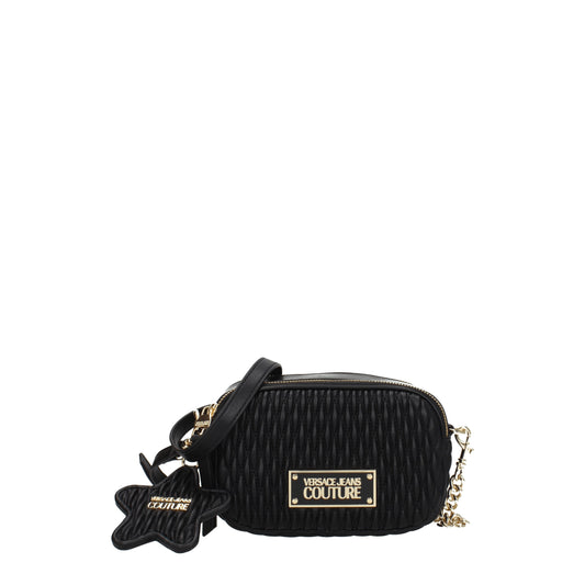 Versace Jeans Crossbody Bags Women Polyurethane Black