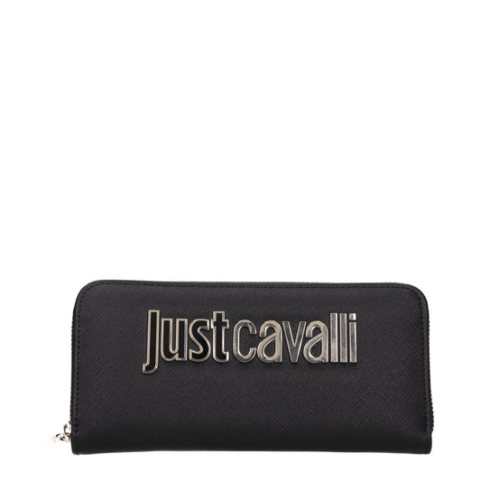 Just Cavalli Wallets Women Polyester Black