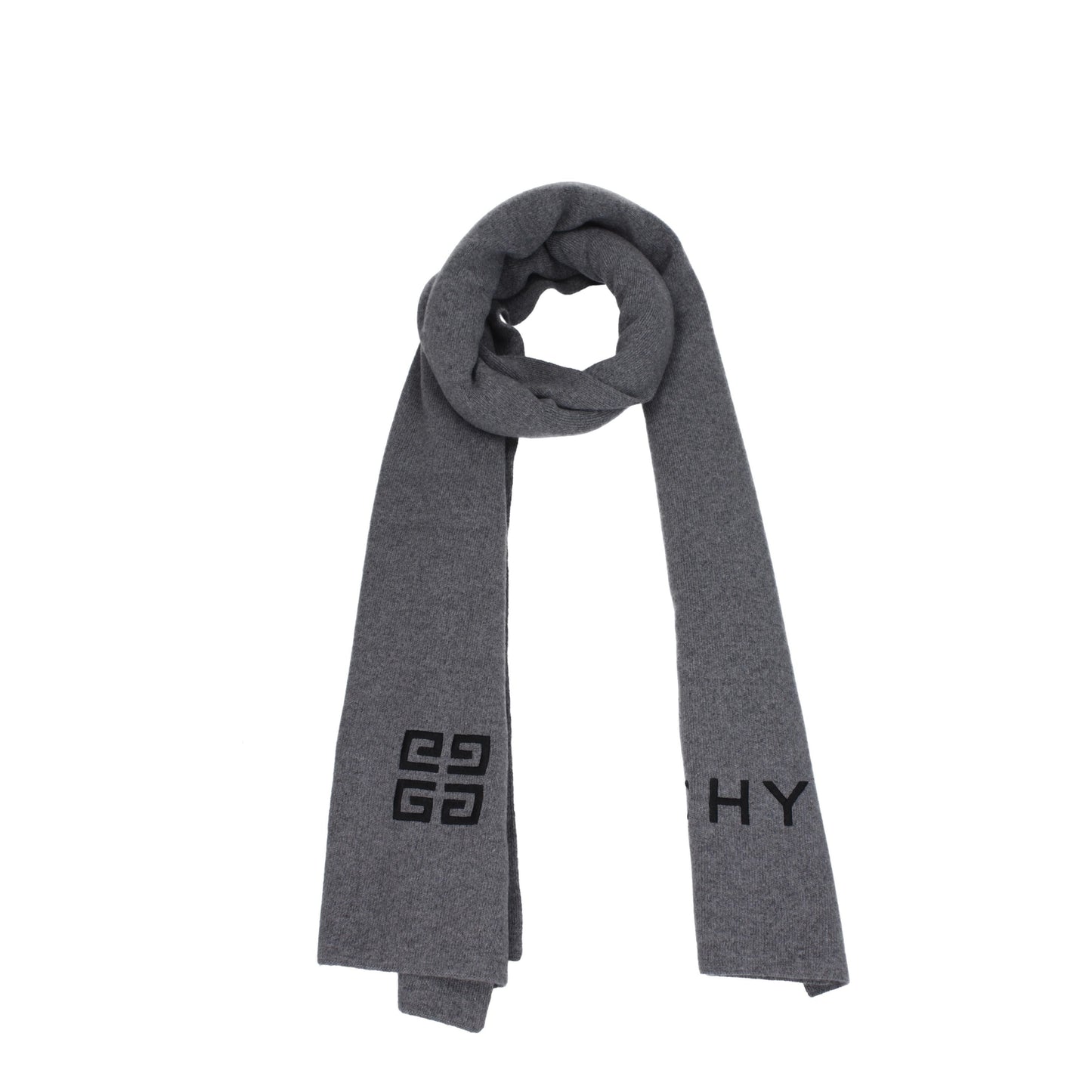 Givenchy Scarves Men Wool Gray/Wolf Grey