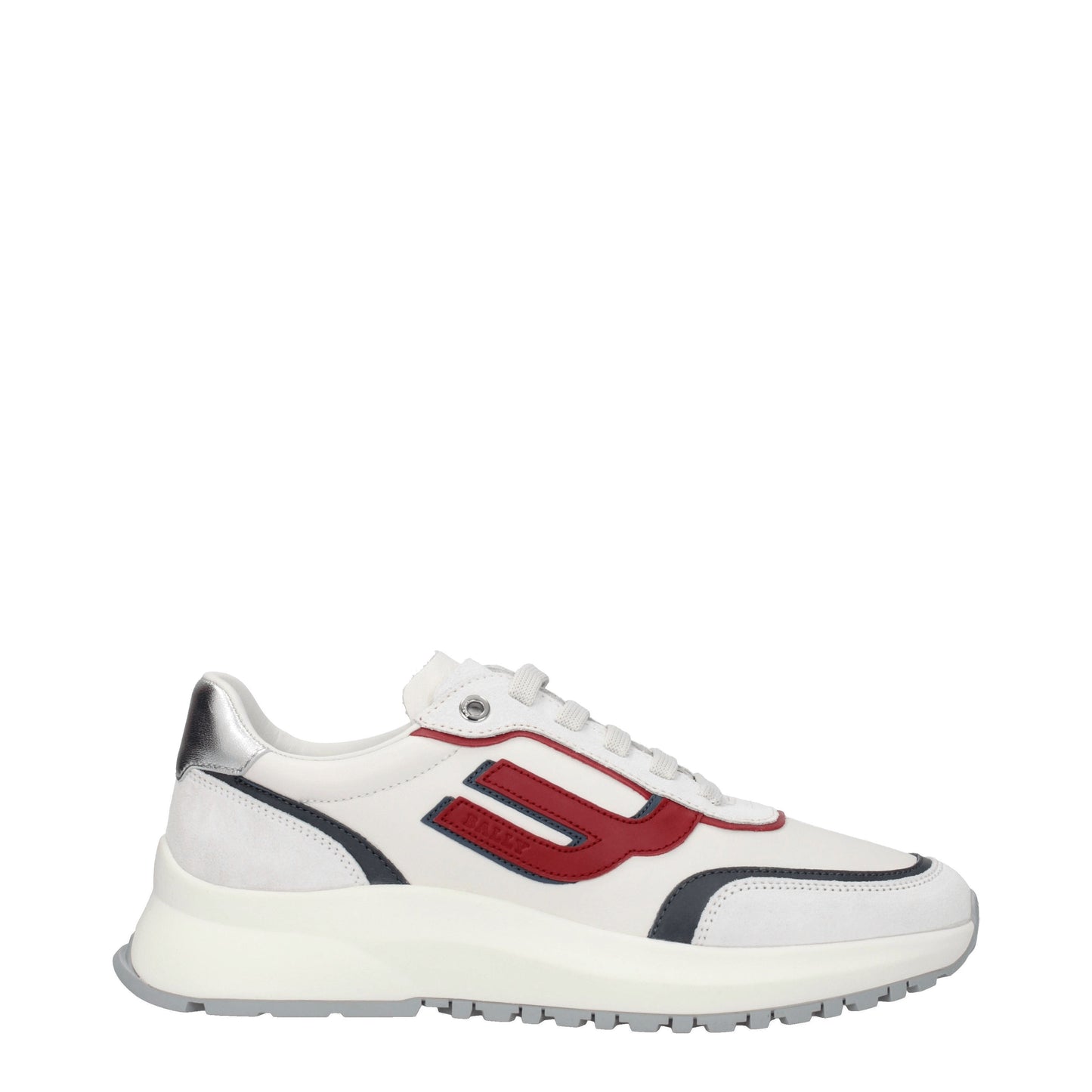 Bally Men's Sneakers in Leather White/Red