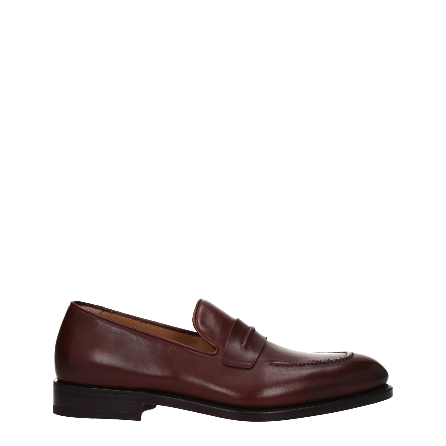 Salvatore Ferragamo Men's Loafers in Leather Brown/Capuchin