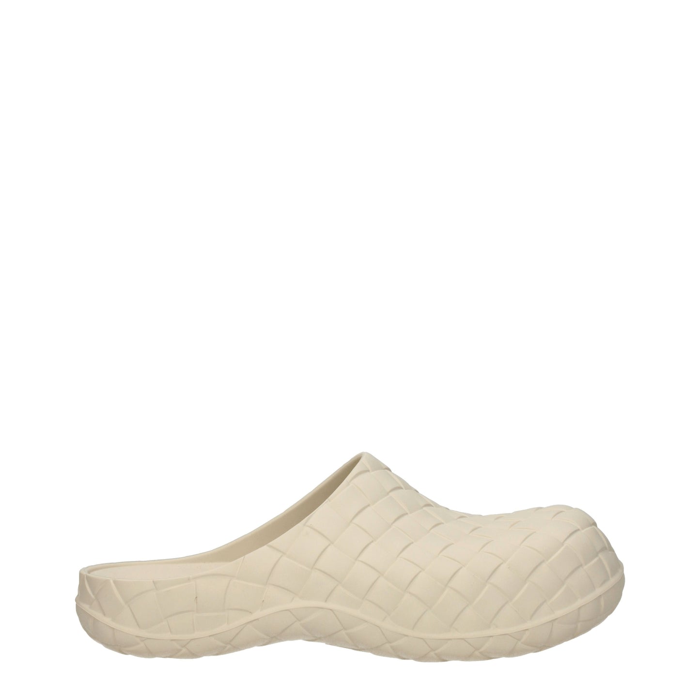 Bottega Veneta Sandals & Slippers Men Rubber Beige/Sea Salt