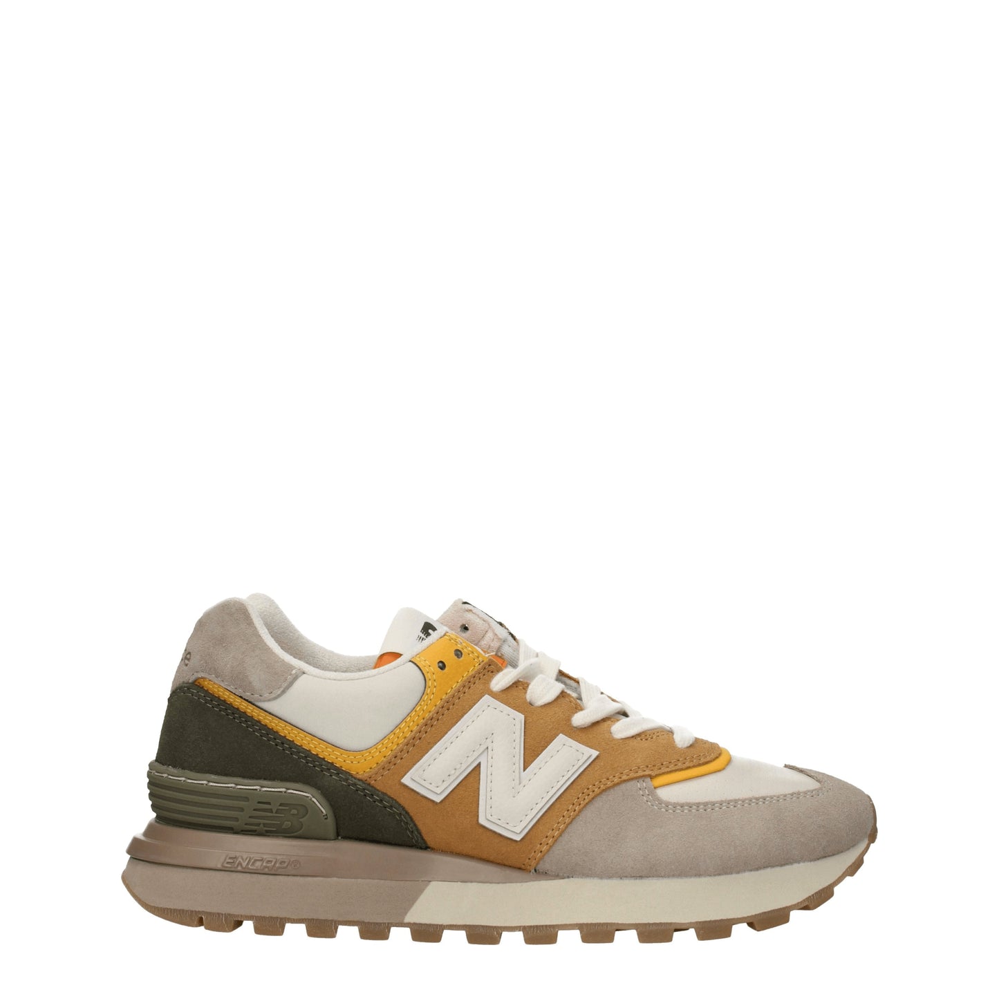 New Balance Men's Sneakers in Suede Beige/Mustard