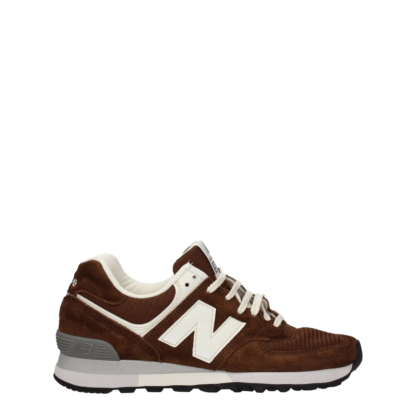 New Balance Men's Sneakers in Fabric  Brown/White