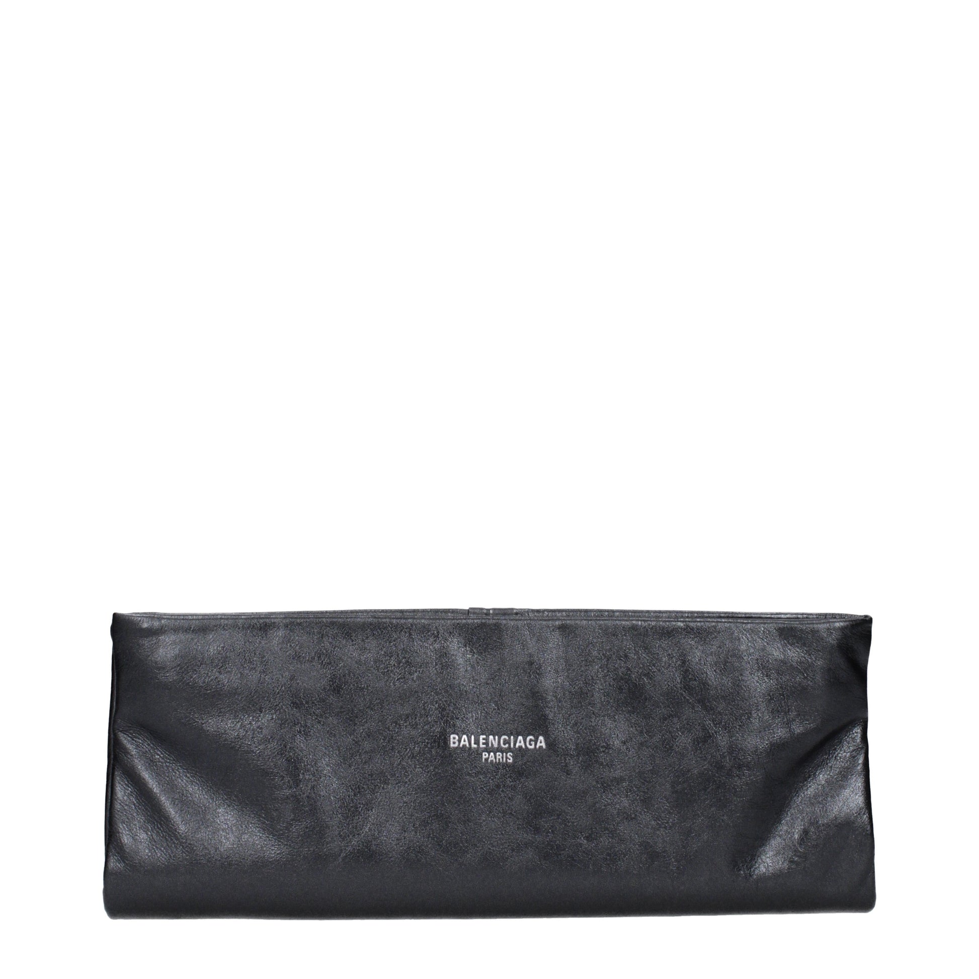 Balenciaga Clutches Women Leather Gray/Steel