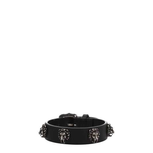 Gucci Bracelets Women Leather Black