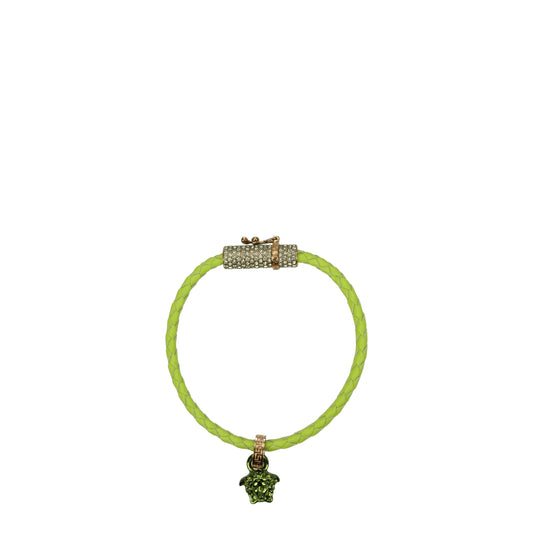 Versace Bracelets Women Leather Green/Acid Green