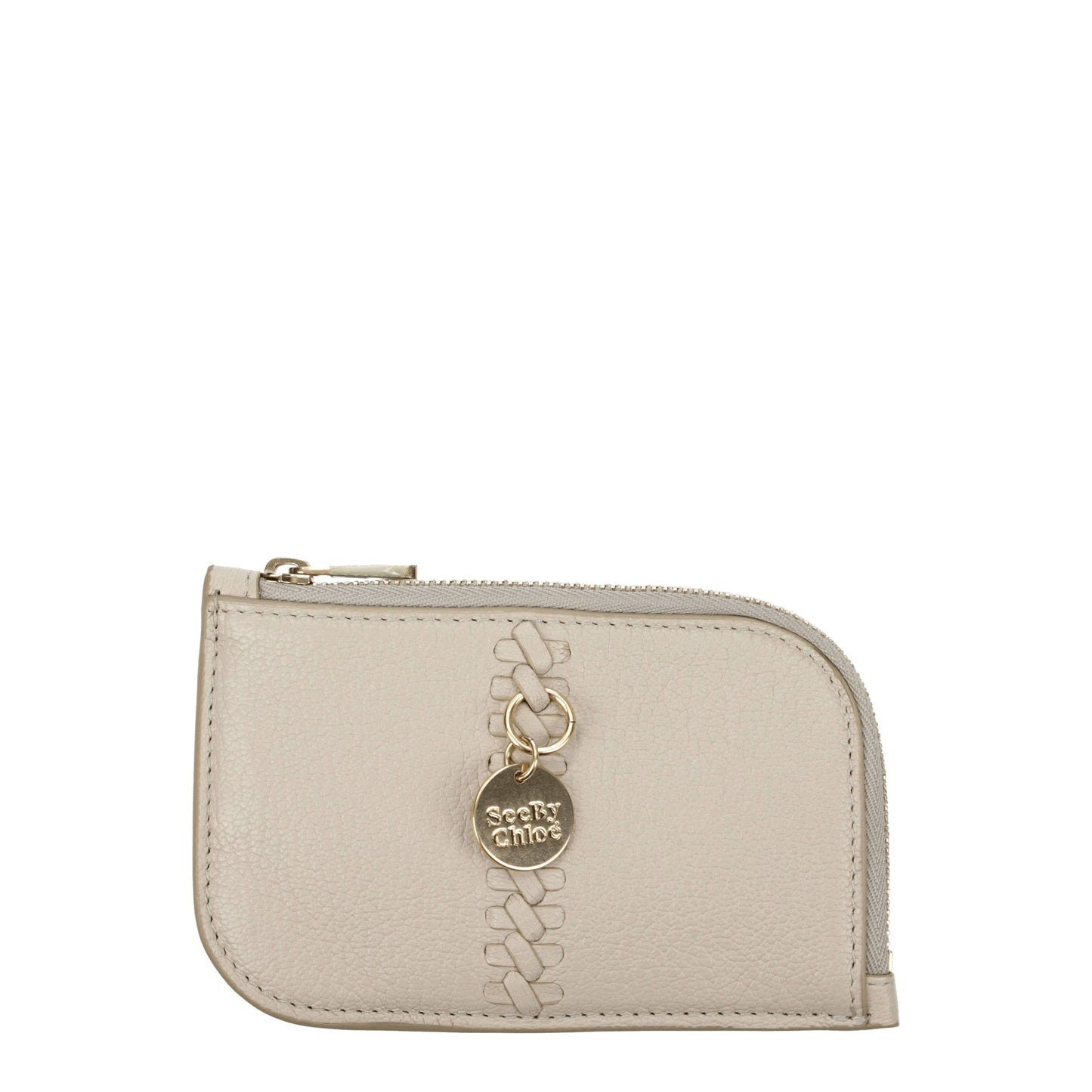 See by Chloé Coin Purses Women Leather Beige/Cement