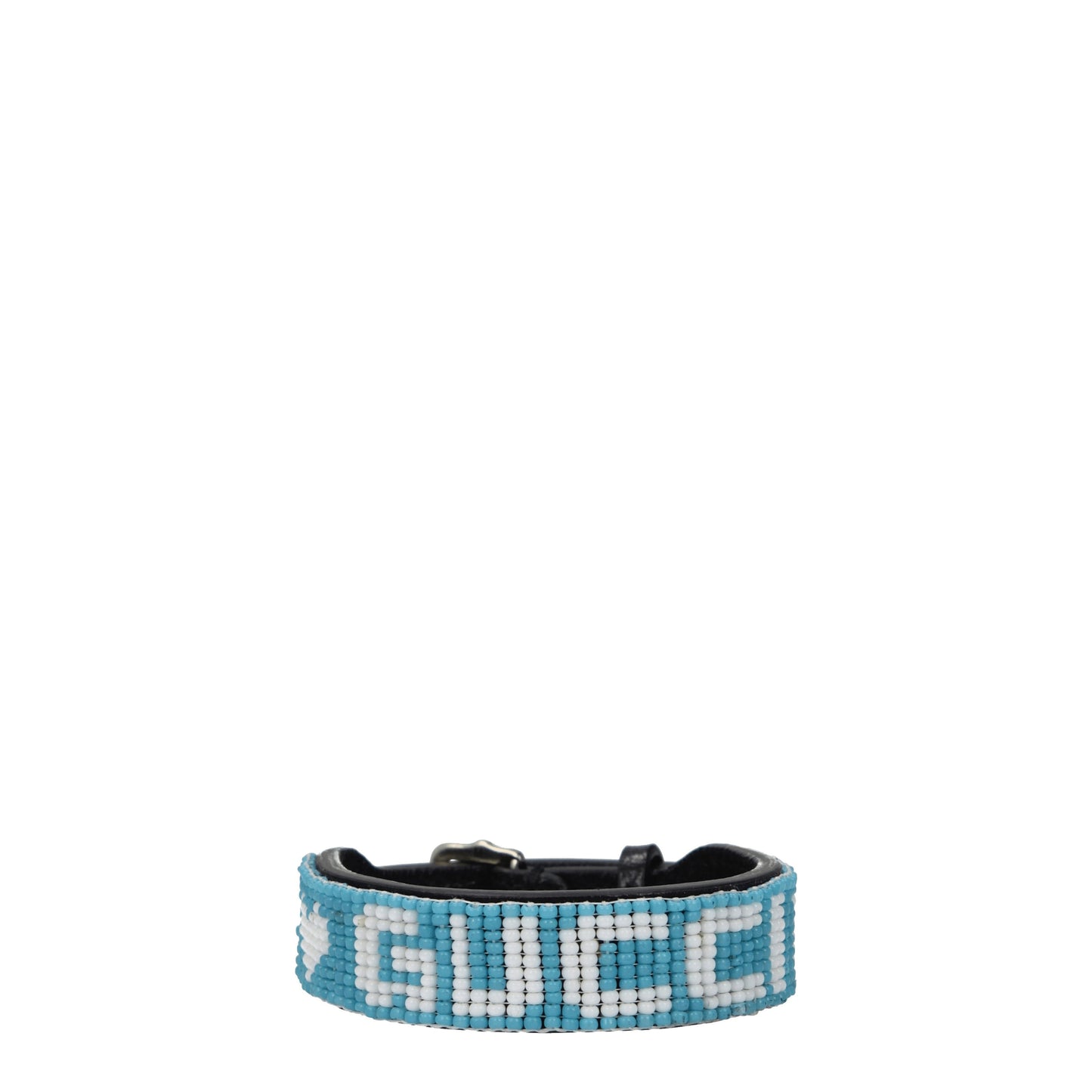 Gucci Bracelets Women Leather Black/Sky