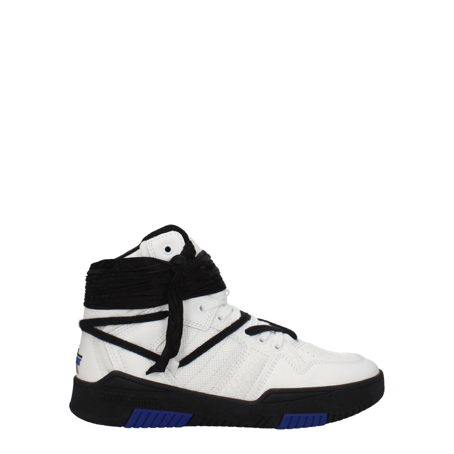 Saint Laurent Men's Sneakers in Leather White/Black