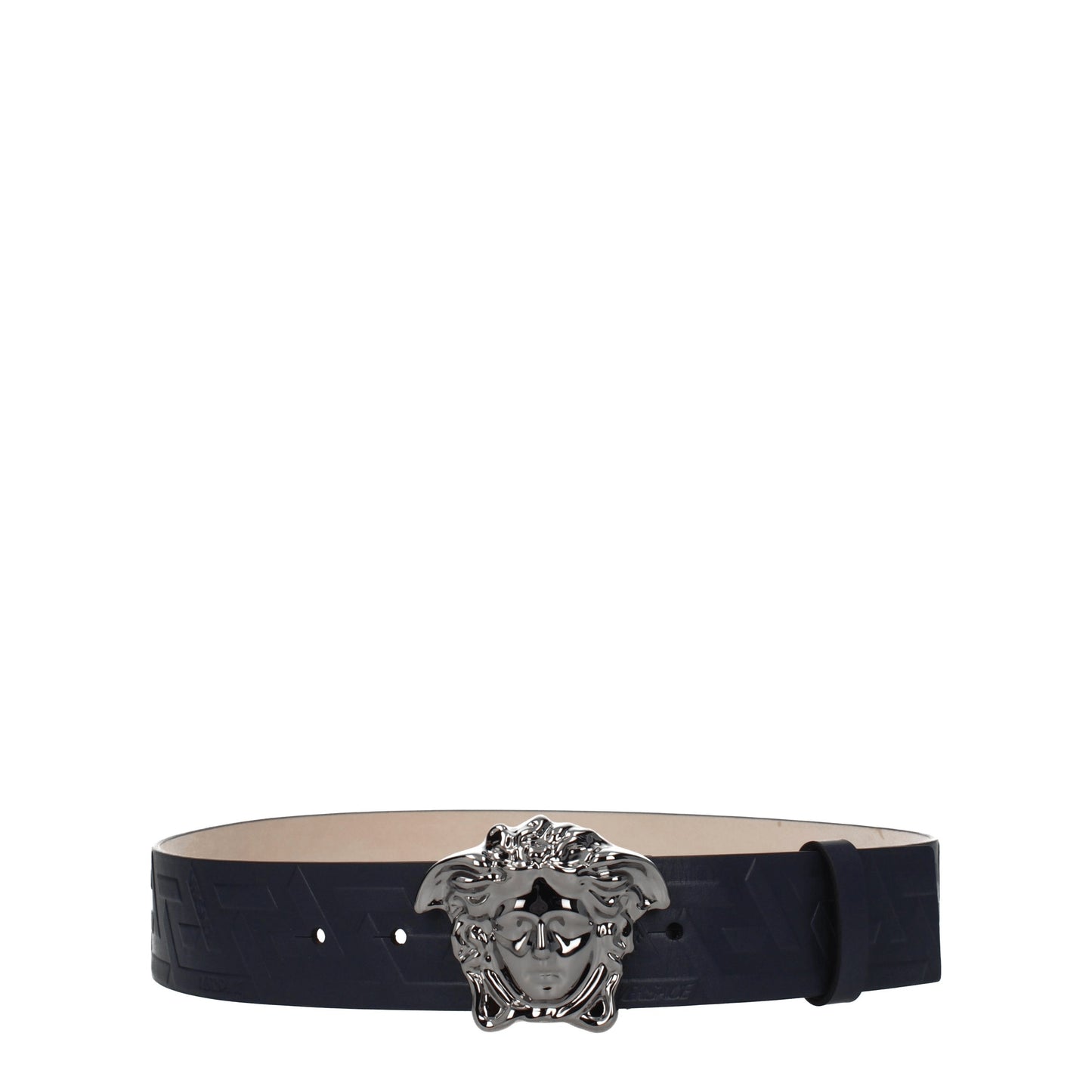 Versace Belts Men Leather Blue