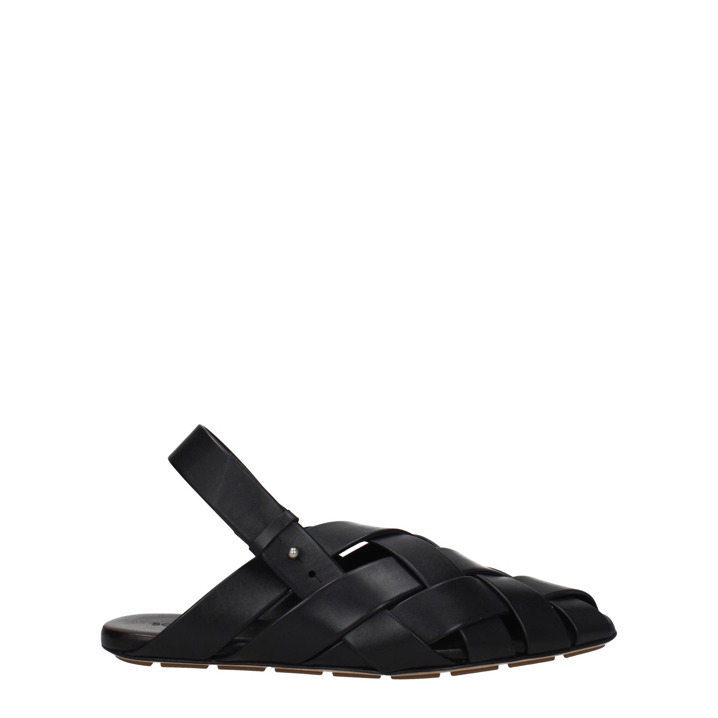 Bottega Veneta Men's Sandals in Leather Black