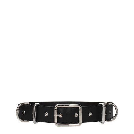 Moschino Belts Women Leather Black