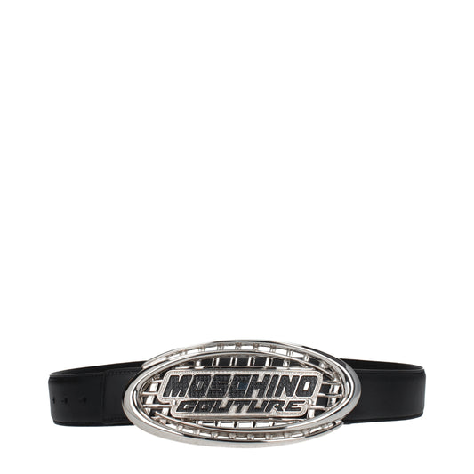 Moschino Belts Men Leather Black