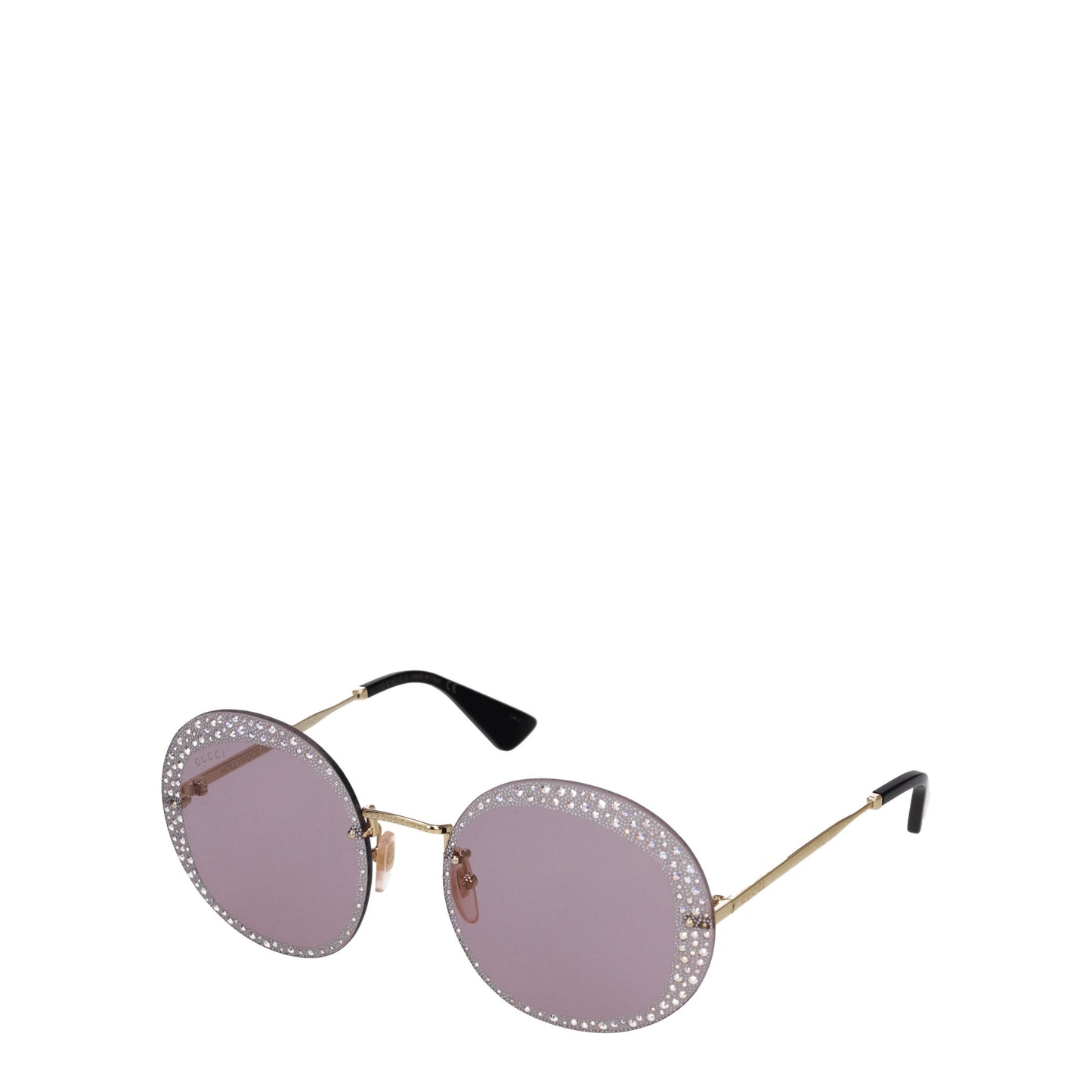 Gucci Sunglasses Women Metal Gold/Violet