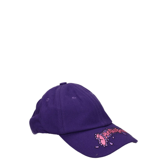 Jacquemus Hats Men Cotton Violet/Purple