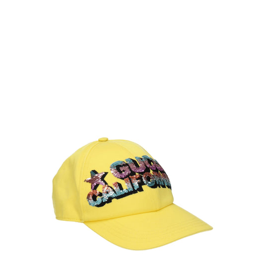 Gucci Hats Men Cotton Yellow