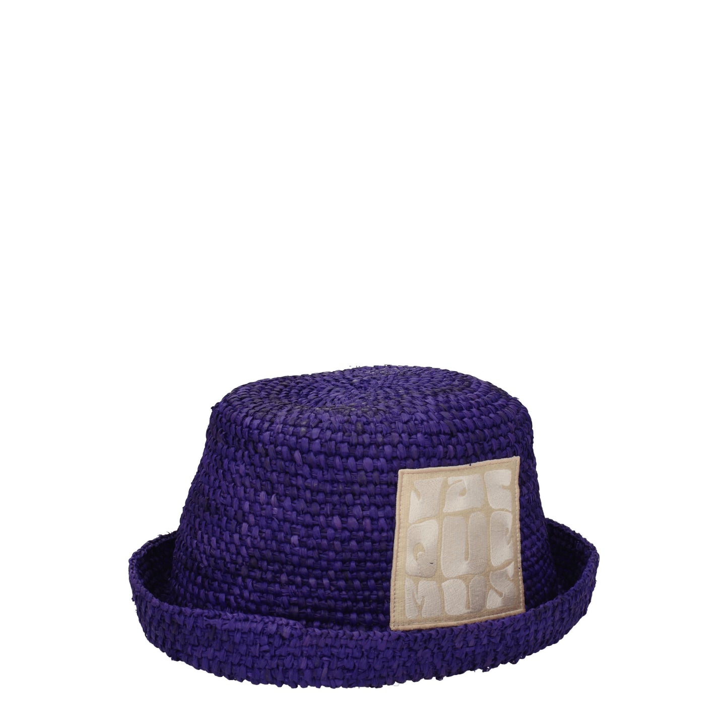 Jacquemus Hats Men Raffia Violet/Purple