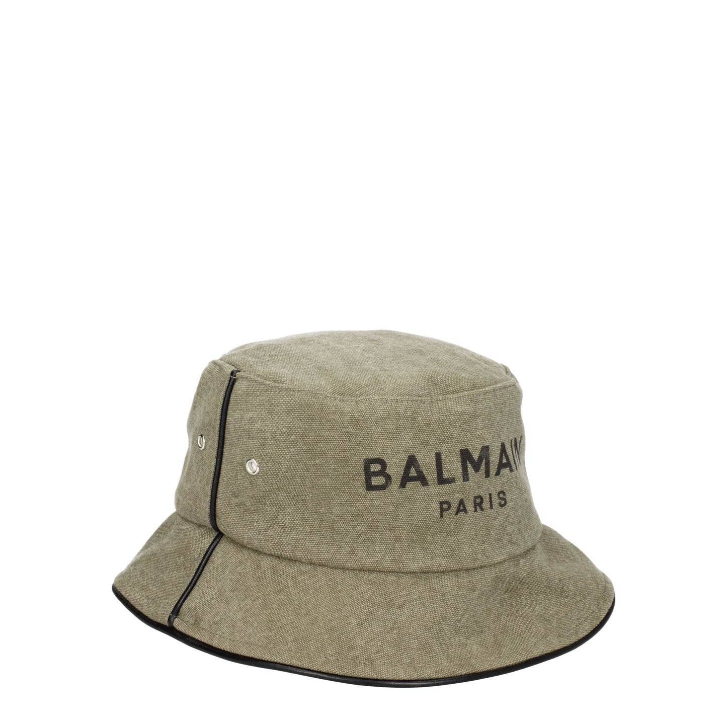 Balmain Hats Men Cotton Green/Khaki