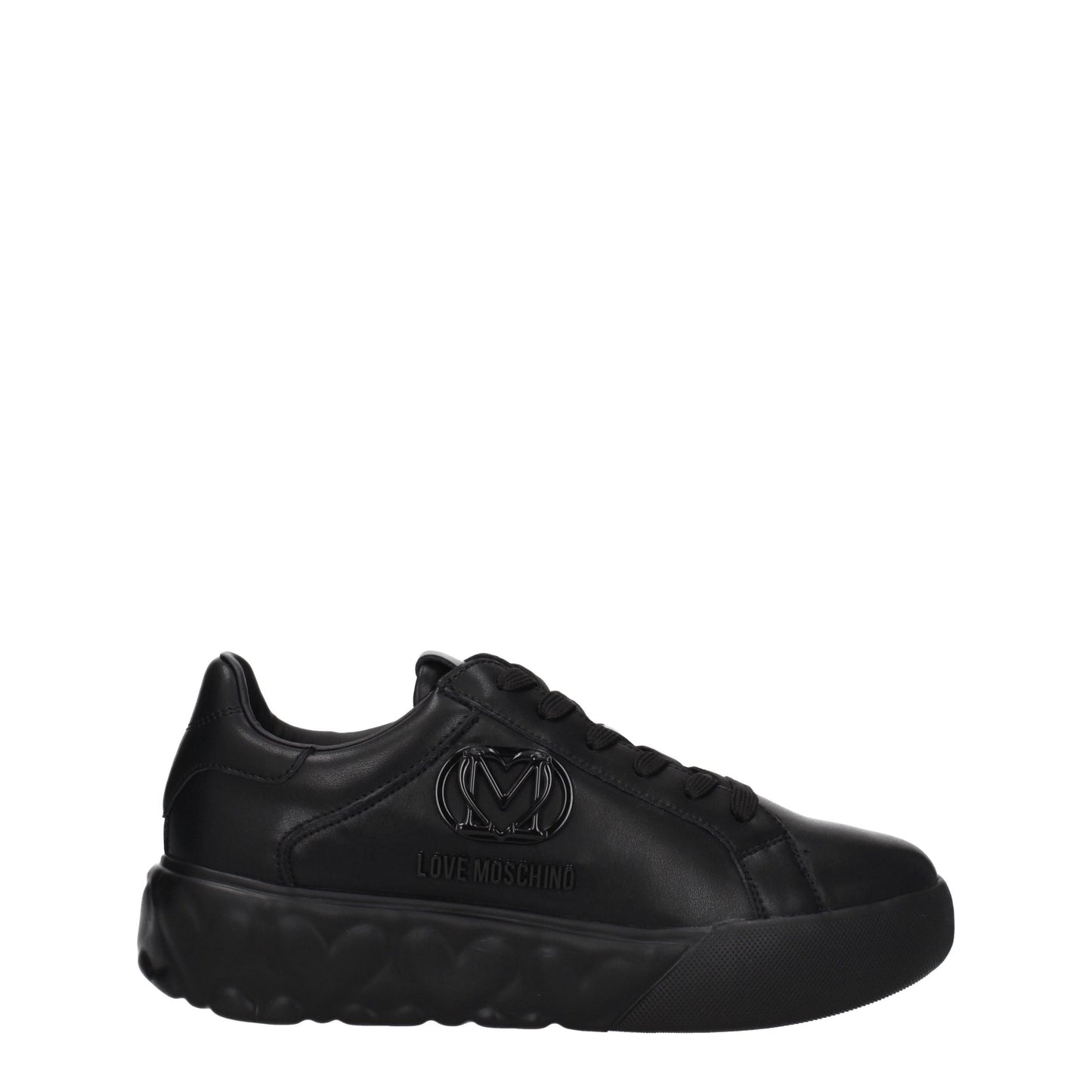 Love Moschino Women's Sneakers in Leather Black