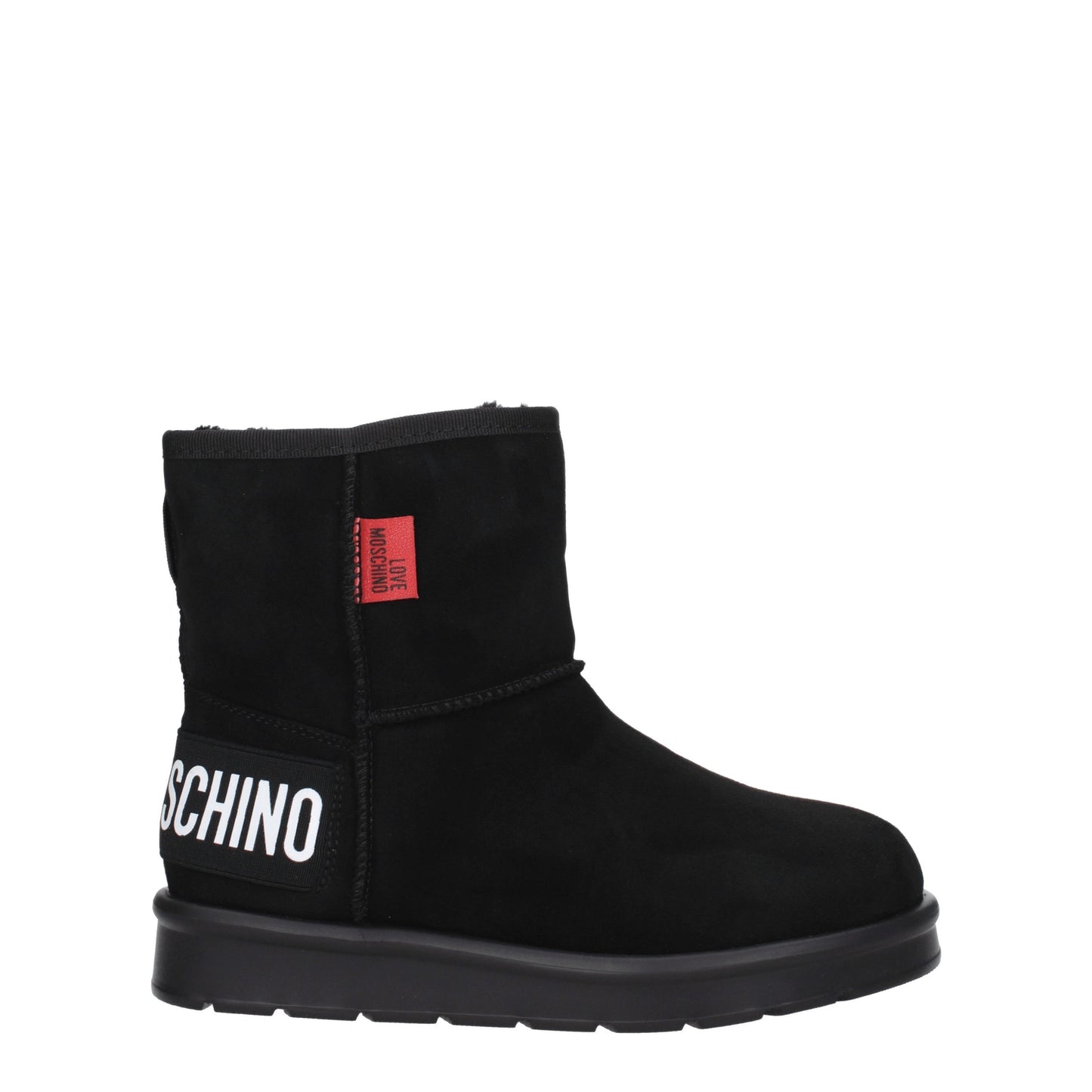 Love Moschino Women's Boots in Suede Black