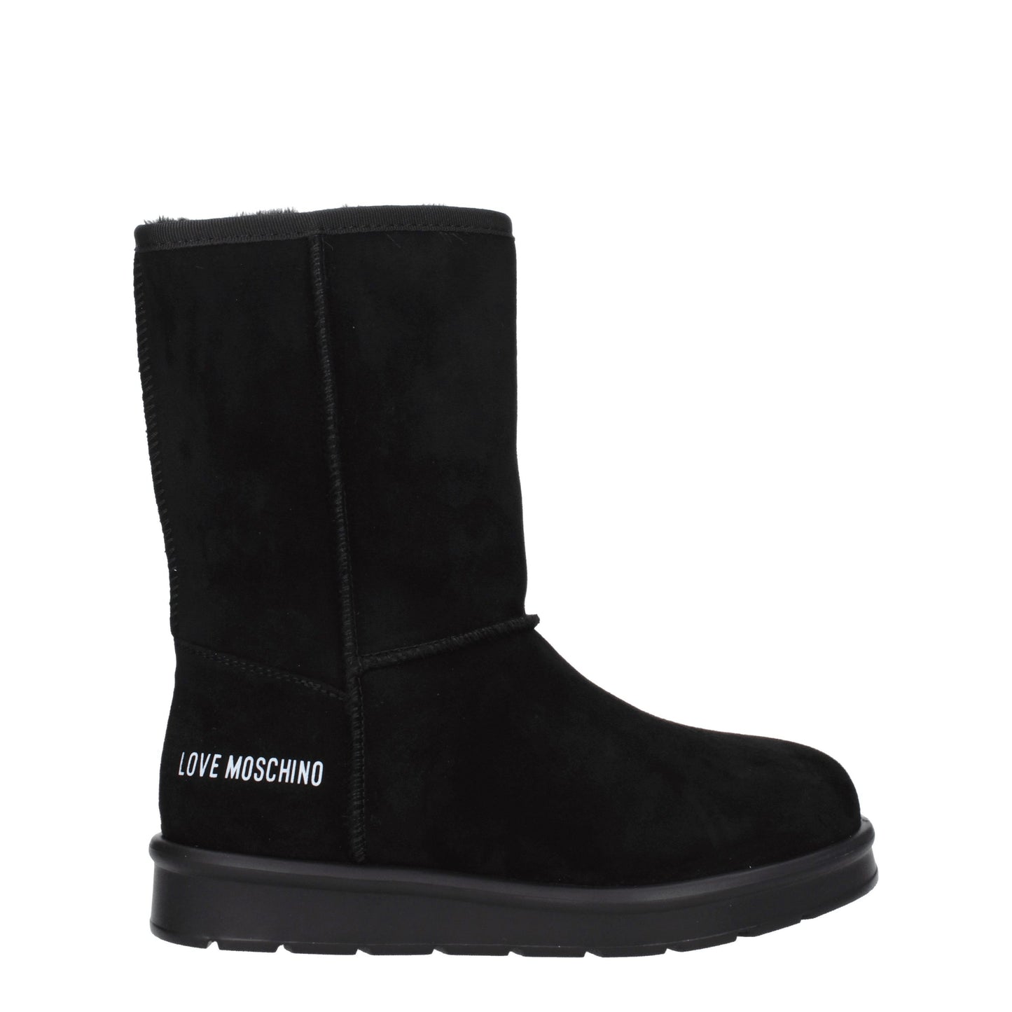 Love Moschino Women's Boots in Suede Black