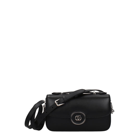 Gucci Handbags Women Leather Black