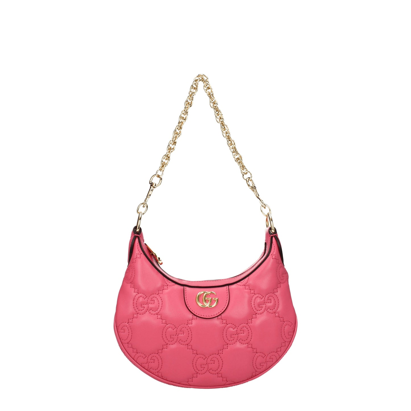 Gucci Shoulder Bags Women Leather Pink