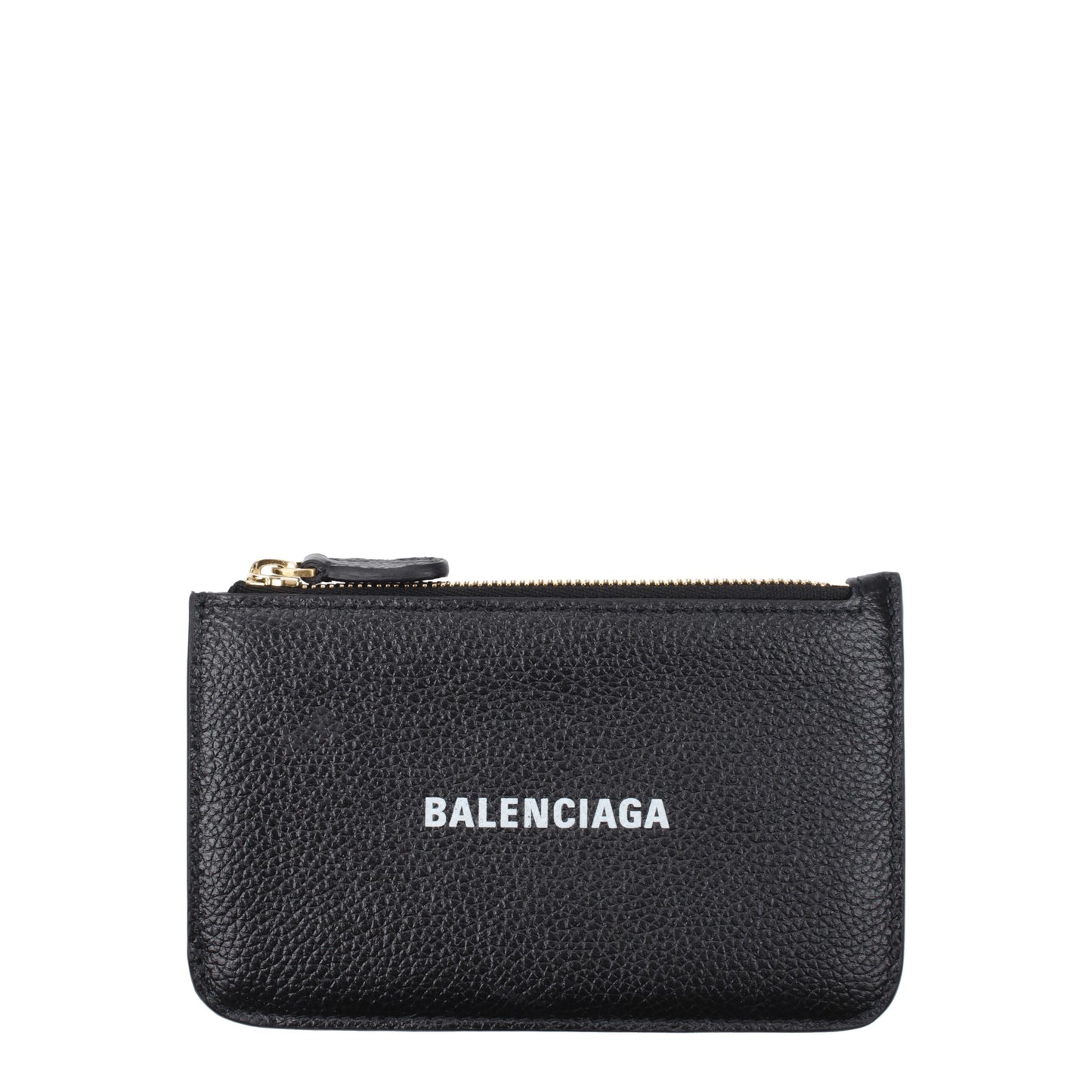 Balenciaga Coin Purses Men Leather Black