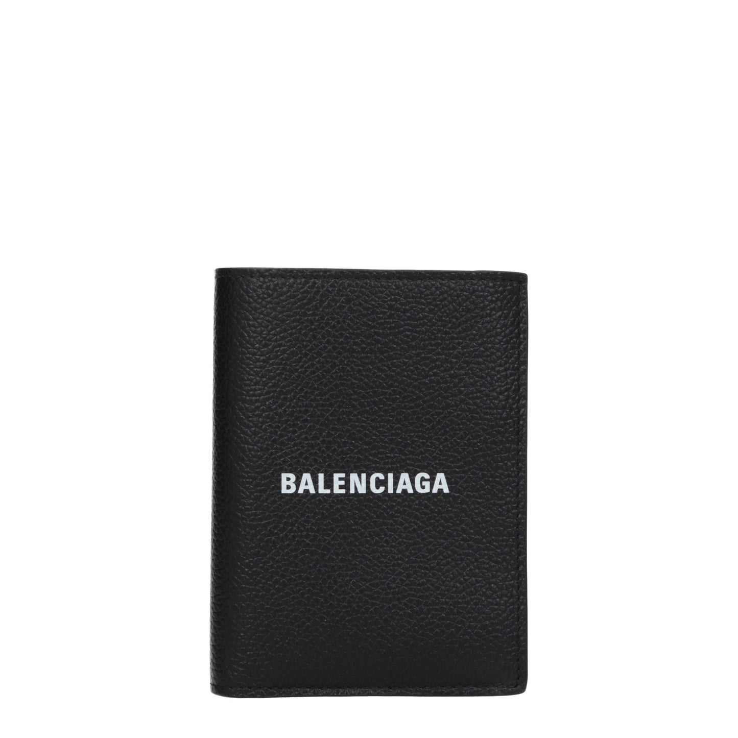 Balenciaga Wallets Men Leather Black