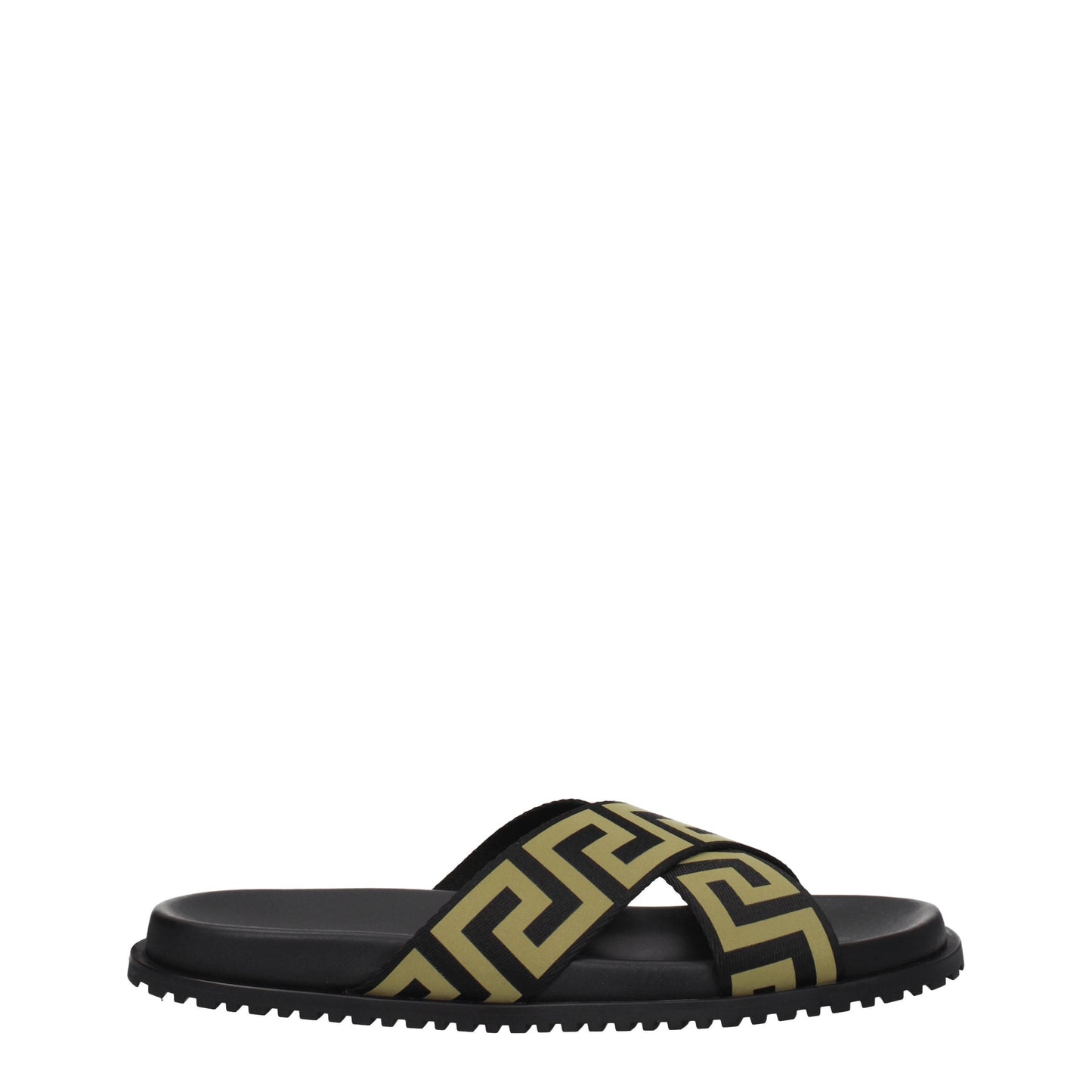 Versace Sandals & Slippers Men Fabric  Black/Gold