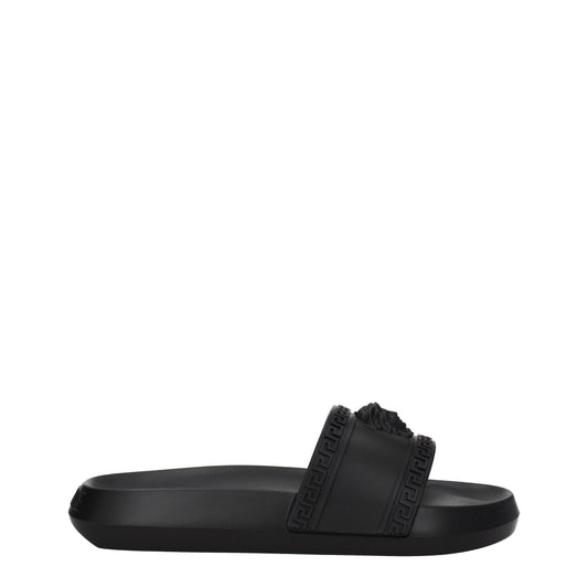Versace Slippers and Clogs Men Rubber Black