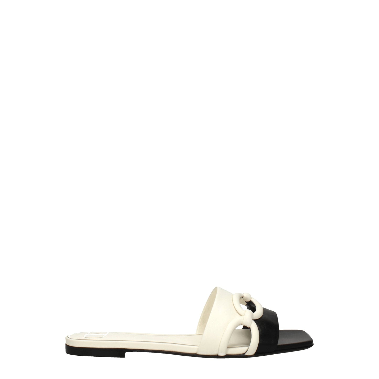 Valentino Garavani Women's Sandals & Slippers in Leather Black/Ivory