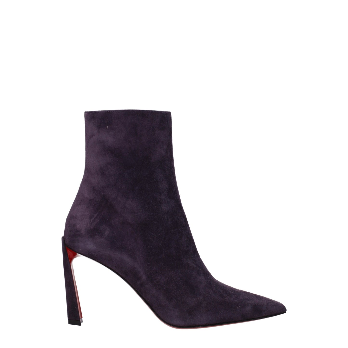 Louboutin Women's Boots in Suede Violet/Blackberry